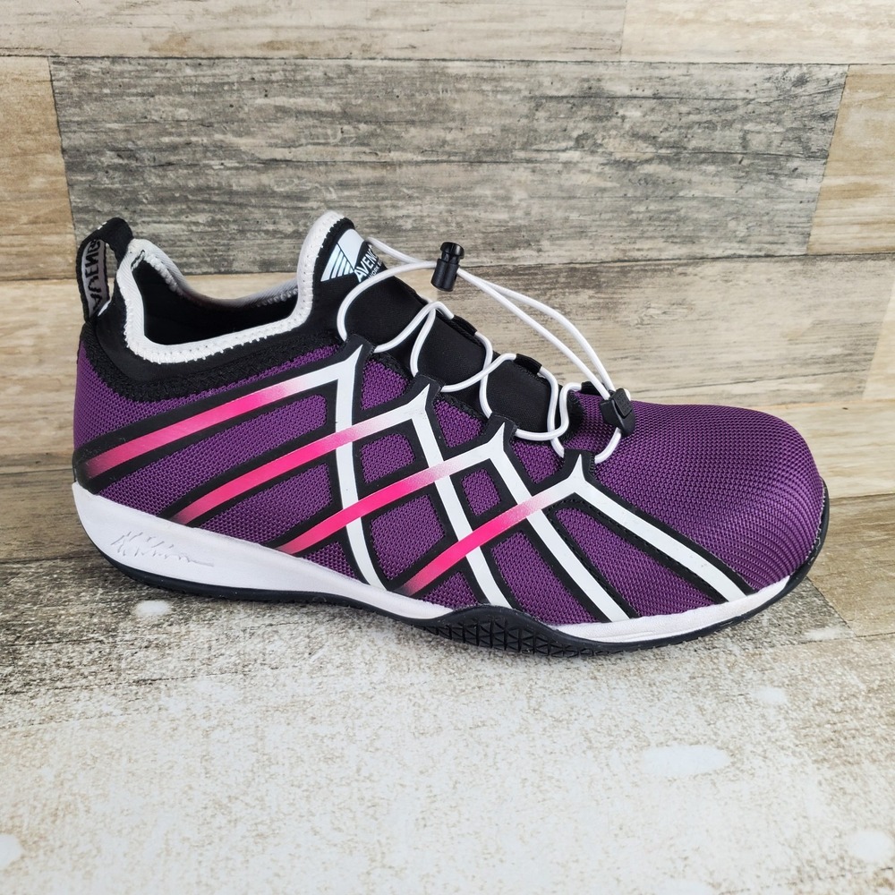 Avenger Work Boots Hydro Womens Shoes Sz 7.5 Purple Carbon Nanofiber Safety Toe